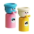 thumbnail image 3 of Vaso y soporte para cepillo de dientes, estante para enjuague bucal, organizador resistente para colgar en la pared. 2 piezas rosa amarillo, 3 of 9