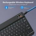 thumbnail image 5 of Bluetooth Wireless Keyboard Mini Keyboard For Laptop Tablet Phone ipad Rechargeable Gaming Keyboard For Android iOS Windows, 5 of 9
