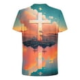 thumbnail image 5 of Styesk T-Shirts pour Homme Mode Hommes Confortable Imprimé Manches Courtes Col Rond Chemisiers Chemises, 5 of 5