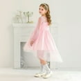 thumbnail image 6 of Kogui Girls Party Dress Girls Sequin Party Dress Sparkle Formal Birthday Pageant Prom Three-Layer Tulle Dress Size 11-12 (Pink,11-12 Years), 6 of 9