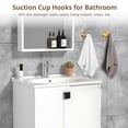 thumbnail image 5 of 8 Pack Bathroom Suction Cup Hooks - No Drill Twist-Lock Suction Hooks, Premium Stainless Steel (Rose Gold/Gold) Anti-Fall Hooks for Tile, Glass, Mirror - Holds Towels, Robes, 5 of 5