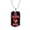 Military Chain (Gold), variant on San Francisco Fan Football Necklace Dog Tag Necklace Stainless Steel 24" Chain Silver Tone or Gold Tone