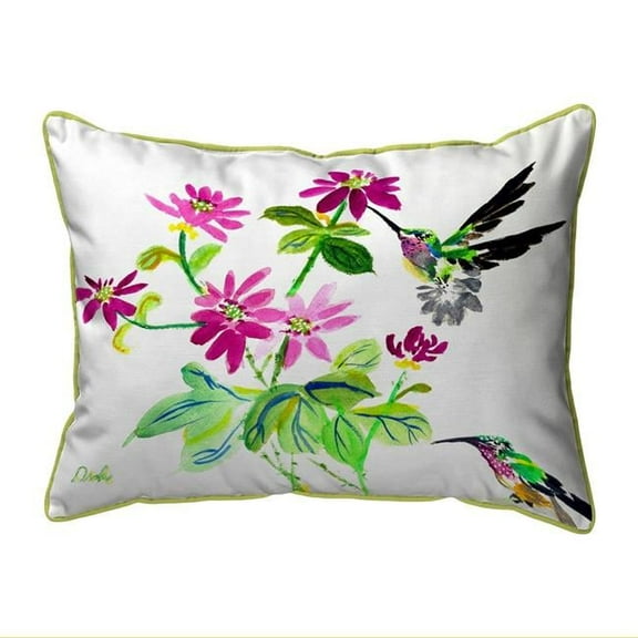 Betsy Drake SN1008 11 x 14 in. Ruby Throat Small Indoor & Outdoor Pillow