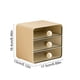 thumbnail image 3 of Contenedores de almacenamiento, organizador de escritorio con cajones transparentes, solución de almacenamiento para papelería y diarios, estante estilo cajón para oficina, dormitorio y escritorio, ca, 3 of 6