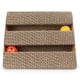 thumbnail image 5 of Caja rascadora para gatos, juguete para rascar gatitos con doble ranura Triangular, seguro y portátil, con bola de campana para interiores, 5 of 5