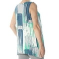 thumbnail image 2 of ALFANI $54 Womens New 1308 Blue Color Block Handkerchief Hem Top S B+B, 2 of 2