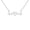 Silver, variant on TEAMER Steel Heart Electrocardiogram Hollow Dog Paw Pendant Necklace Stainless Steel Jewelry Gift