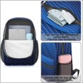 thumbnail image 3 of 17 Inch Lightweight Backpack,PVC Waterproof Oxford Fabric, Ergonomically Designed, with Large Capacity, Abstract Geometric Print, 3 of 5