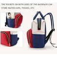 thumbnail image 2 of Diaper Bag Backpack Baby Nappy Changing Bag Large Capacity Waterproof Nappy Bag Maternity Bag for Dad Mom Travel (RED), 2 of 5