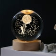 thumbnail image 4 of Luz De Noche De Bola De Cristal Lámpara de ambiente de bola de cristal luces decorativas artesanales decoración del hogar para dormitorio Likrtyny Para estrenar, 4 of 6