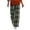 Army Green, variant on Maplenight Plaid Wide Leg Pants for Women Elastic Waist Long Trousers with Pockets Loose Casual Lounge Pants
