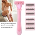 thumbnail image 1 of Depiladora para mujer 6 uds cuchillas femeninas de seis capas vello corporal ANGGREK  Otros, 1 of 8
