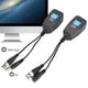 thumbnail image 1 of Transmisor pasivo de balun de Video, 1 par pasivo CCTV Coaxial BNC Transceptor de balun de Potencia de Video a Conector RJ45 EOTVIA No, 1 of 7