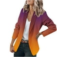 thumbnail image 1 of ICHUANYI Clearance Fashion Women Business Attire Solid Color Stitching Plaid Printed Long Sleeve Cardigan Coat Top(Red, XL) ICHUANYI WER2023080907649, 1 of 4