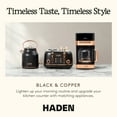 thumbnail image 5 of Open Box Haden Quintessential 12 Cup Programmable Coffee Maker, Black/Copper, 5 of 9