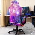 thumbnail image 6 of Whosucclay Galaxy Print Gaming Chair Cover, Stretchable Elastic Computer Desk Chair Cover with Armrest Covers, 4Pcs Soft Non Fading Office Chairs Covers Slipcovers, 6 of 8