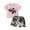 C, variant on Toddler Baby Boys 2pcs Clothes Set Short Sleeve Letter Print Top And Camouflage Print Shorts Boys Summer Outfits