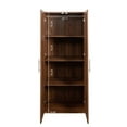 thumbnail image 4 of 70" Tall Pantry Cabinet, Wood Closet with 2 Doors and 3 Shelves, Modern Kitchen Storage with Adjustable Shelves, Space Saving Cupboard for Bathroom, 4 of 9