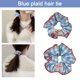 thumbnail image 3 of LUVCLS Coletero elástico para el pelo con cuadros blancos y azules y soporte para cola de caballo para H3A7 .э, 3 of 6