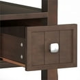 thumbnail image 6 of Simpli Home Acadian 14 inch Wide Solid Wood Transitional Narrow Side Table with Drawer in Brunette Brown, 6 of 13