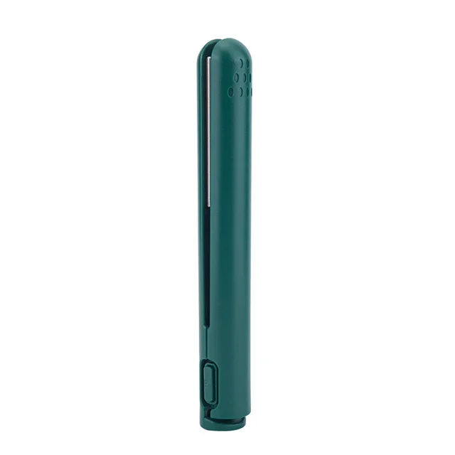 DEBGFS Mini Fer à Friser USB à Double Usage 2 en 1 Fer à Friser Portable Outil de Frisage, Vert