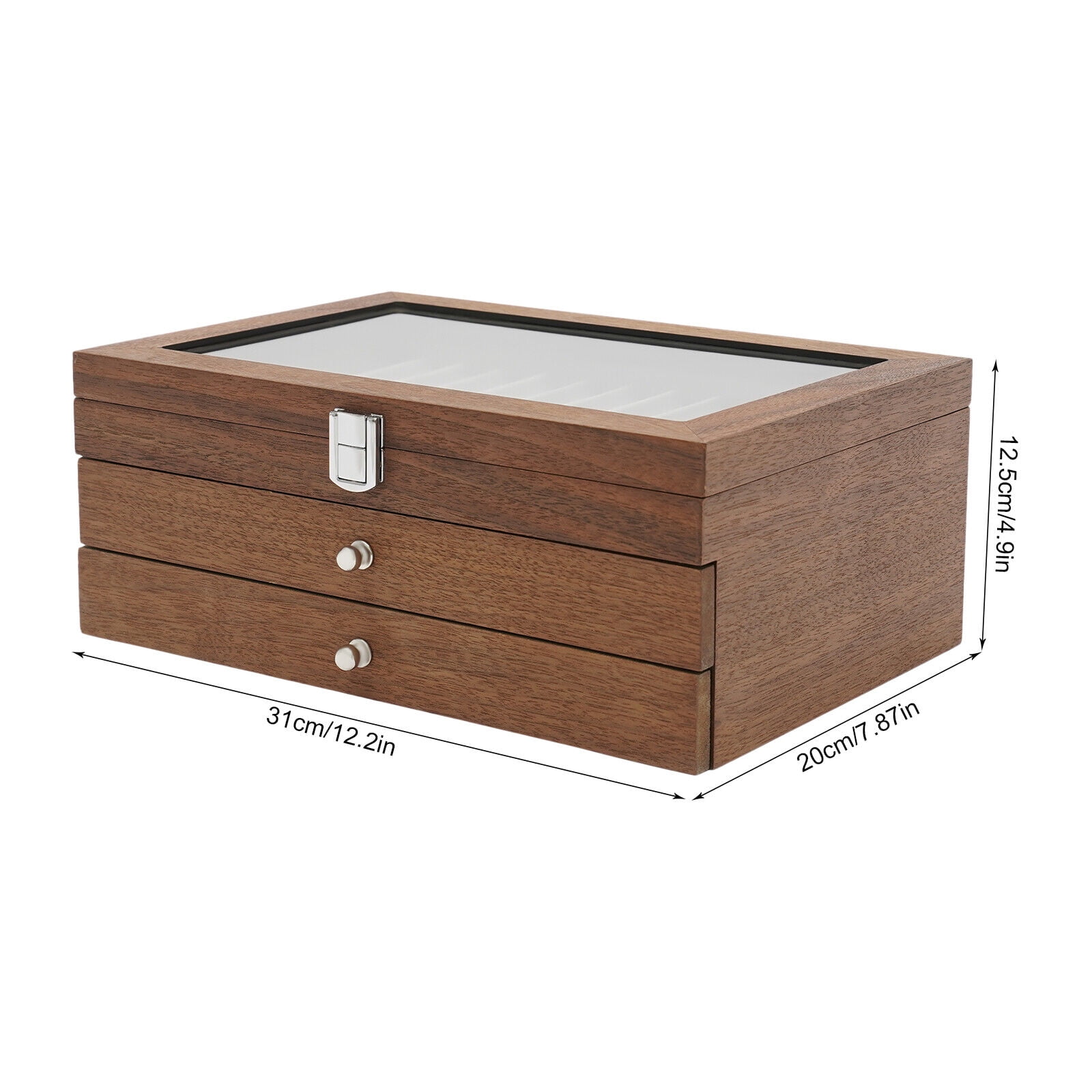 Retro Walnut Color Pen Display Box, Pen Collection Box, Pen Storage Box for Storing Many Different Types of Pens