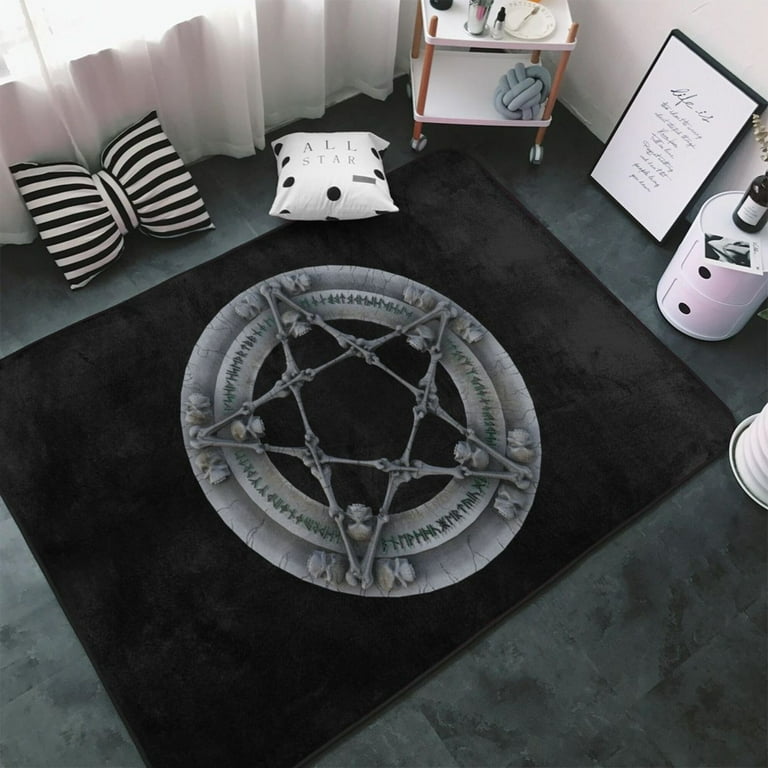 TEQUAN Area Rugs for Living Room Bedroom, Mystery Gothic