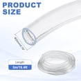 thumbnail image 2 of Uxcell Clear Hose, Flexible Plastic Water Pipe Lightweight Vinyl Hose - Fitting for (Garden/Pool/Pump/ Aquarium/Fish Tank), 0.63"(16mm) ID & 0.79"(20mm) OD & 16.4ft, 2 of 7