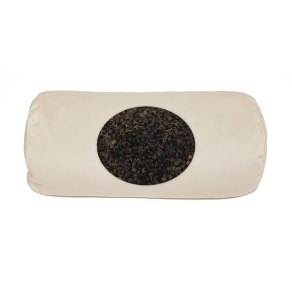Living Health Products Buck-Roll-02 Buckwheat Hull Neck Roll Pillow / Bolster Pillow