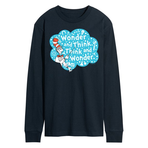 Cat in the Hat - Wonder And Think - Men's Long Sleeve T-Shirt