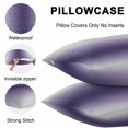 thumbnail image 5 of Dark Purple Grey Ombre Throw Pillow Covers 18x18 Inch Set of 2, Modern Abstract Art Gradient Waterproof Outdoor Pillow Covers, Decorative Cushion Pillowcases for Couch, Sofa, Bed, Garden, Patio, 5 of 9