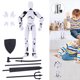 thumbnail image 1 of Cuerpo Robot Figuras Acción Multiárticular Unión Múltiple Impreso 3D para Escritorio, 1 of 9