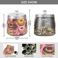 thumbnail image 2 of Yayeee Ashtray with Lid for Cigarette Smokeless Stainless Steel Home Ash Holder, Cute Doughnuts Pattern, 2 of 7