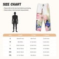 thumbnail image 3 of Balery Butterfly And Flowers Pantalones de pijama para mujer, pijamas ultraligeros, pantalones de estar por casa-Small, 3 of 6