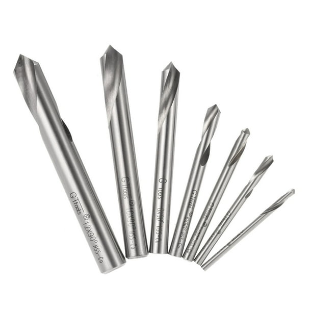 7pcs M42 HSS High Speed Steel Cobalt Spotting Drill Bits Set Round