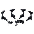 thumbnail image 1 of Bunblic 4x Black String Tuning Pegs Guitar Machine Heads Electric Bass Parts 2L2R, 1 of 8