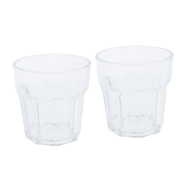2 Unidades Vasos de Acrílico Zulema 150ml Claro Resistente A la Ruptura Bar Pub Cerveza Taza