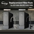 thumbnail image 4 of iSpring RO1000 Full Replacement Set, Includes 3x FCF1000,1x MC1000 RO Membrane, 3x FPC1000, Lasts 2.5-3 Years Based on Use & Water Quality, Fits RO1000-BN/RO1000-ORB Tankless RO Systems, 4 of 7