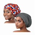 thumbnail image 1 of wonima11 Women's Beanie, Orange Blue+Gray, one Size fits Most, 1 of 1