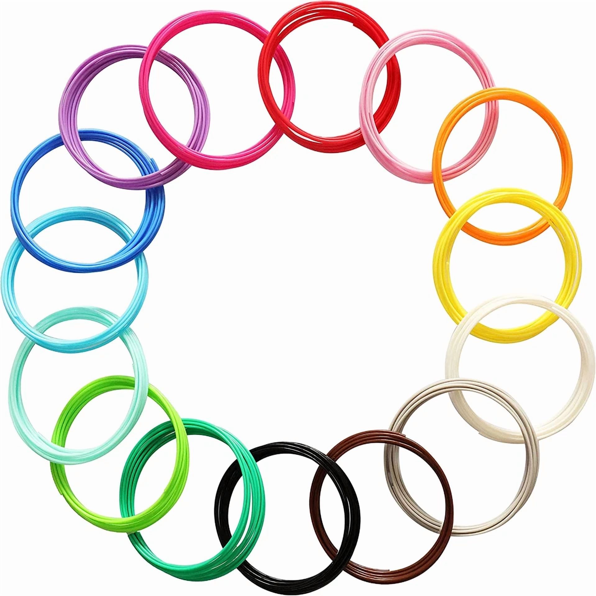 CRESTIN- 15 Bright Colors 1.75Mm 3D Pen Pla Filament Refill, Each Color 10Feet, Total 150