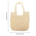 thumbnail image 5 of NUOLUX Beach Shoulder Bag Women Woven Beige 1Pack, 5 of 6