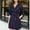 Navy, variant on Trench Coat Women Classic Double Breasted Notched Lapel Business Casual Fall Winter Jacket Belted Outerwear with Pockets