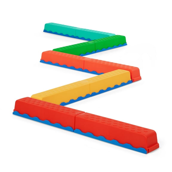Battat Busy Beams 10 PCS Sensory Balance Beams for Kids, Active Playset for 3 Years  