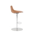 thumbnail image 3 of Eurostyle Rudy 20.5" Adjustable Swivel Bar Stool in Cognac, 3 of 8