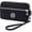 Black, variant on Women's Nylon Smartphone Wristlets Bag Three Zipper Long Clutch Wallets Purses for Cellphone/Card/Cash/Coin/Bills