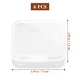 thumbnail image 3 of 6pcs Pendientes Titular Falso Nails Organizador Transparente Costura Beads Organizador, 3 of 7