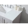 thumbnail image 4 of 32 inch single bathroom vanity in grey with backsplash, 4 of 8