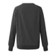 thumbnail image 4 of Moonsky Christmas Women's Printed Sweatshirt Long Sleeve Round Neck Casual Comfortable Loose Lightweight Women's Sweatshirt Oversized Xmas Sweatshirt, Green Monster Plus Size Sweaters#Dark Gray XL, 4 of 4