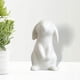 thumbnail image 5 of Estatua de Conejo Fernando Miniatura de Pascua Cerámica Blanca 5x10cm, 5 of 8