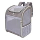 thumbnail image 4 of Mochila para mascotas, bolsa de viaje para mascotas, soporte con hebilla, bolsa de transporte ventilada, plegable para viajes, caminar, en bicic Caqui, 4 of 8